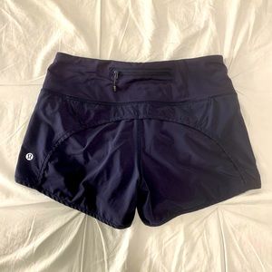 navy lululemon shorts size 2